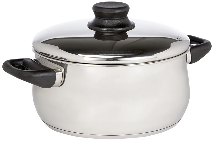 Lacor 14322 Garinox Bratentopf mit Deckel 22 cm 4 L