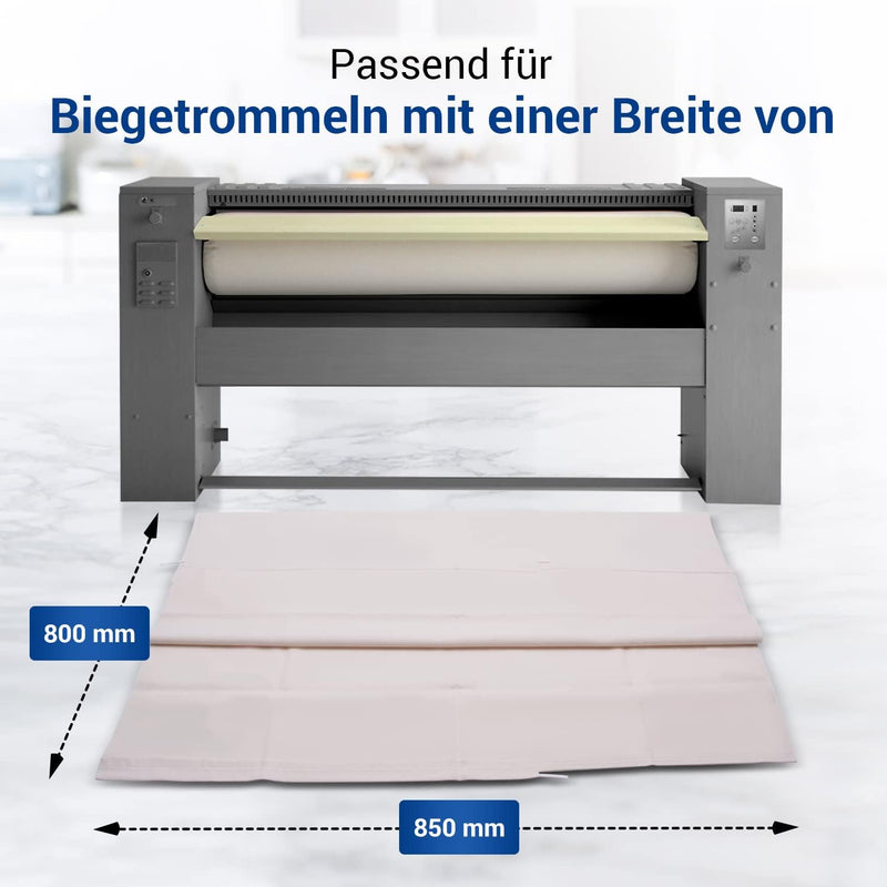 VIOKS Walzenbezug für Mangel Bügelmaschine, Mangelbezug 85cm für Automatische Bügelmaschine Walzenbe