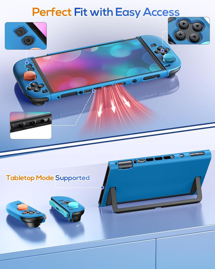 FYOUNG Dockable Hülle für Nintendo Switch 2, Abnehmbares Hartschalenhülle für Joy Con 2, Kratzfest &