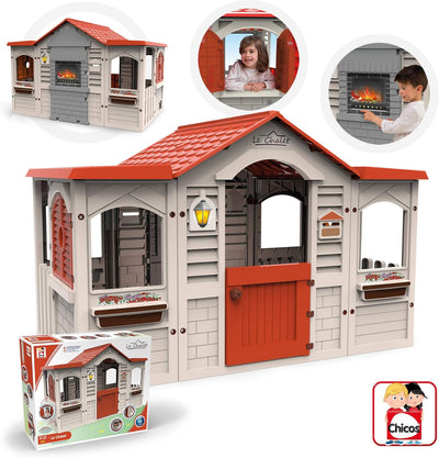 Chicos - Le Chalet Spielhaus | Gartenhaus Kinder für Jungen und Mädchen ab 2 Jahren | Spielhaus Kind