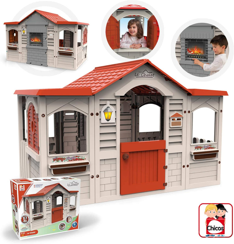 Chicos - Le Chalet Spielhaus | Gartenhaus Kinder für Jungen und Mädchen ab 2 Jahren | Spielhaus Kind