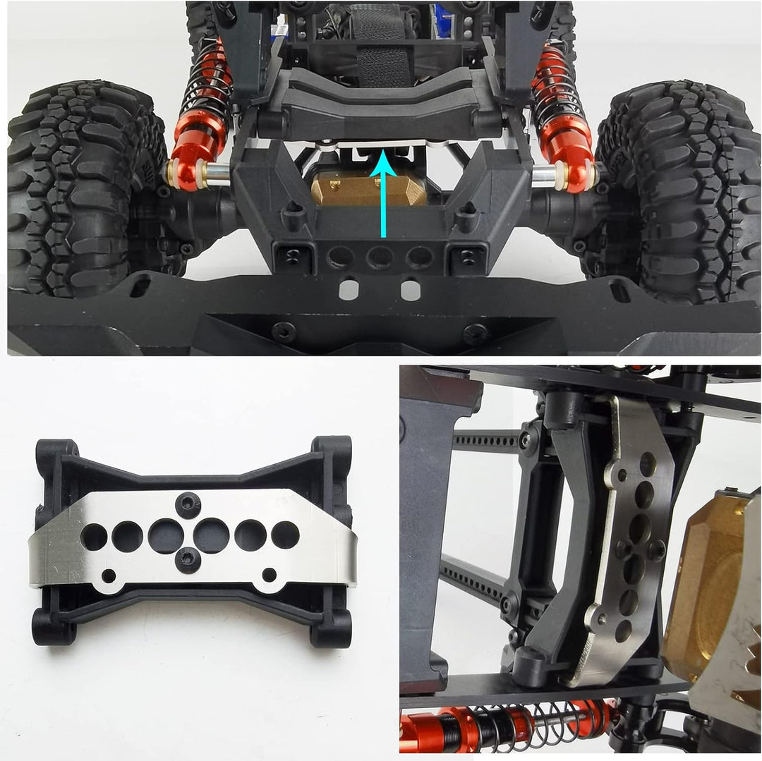 AXspeed 2 Stück 80 mm Metall-Stossdämpfer Cantilever Suspension Kit für 1: 10 TRX4 RC Crawler Car Up
