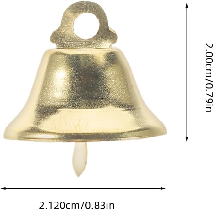 Tofficu 20 Stück 2 1 cm Glöckchen Kleine Glöckchen Zum Basteln Weihnachtsglocken Für Weihnachtsbaum