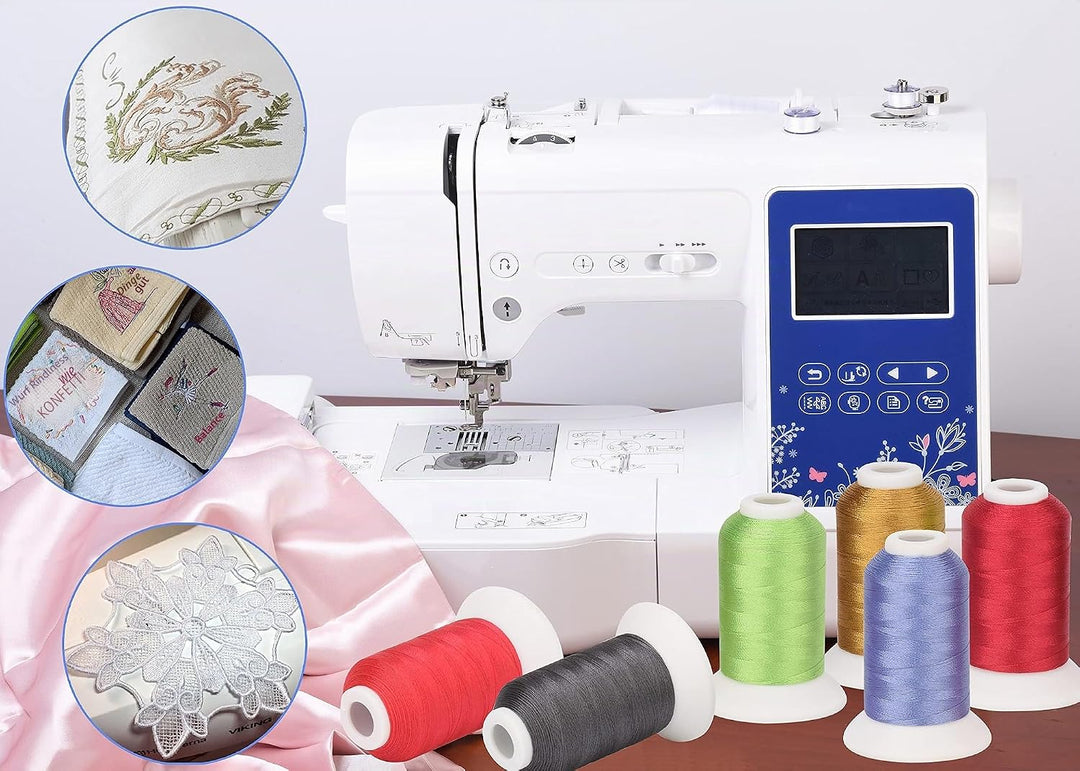 Simthread 63 Brother Farben Polyester Stickmaschine Garn Kit 40 Gewicht für Brother Babylock Janome