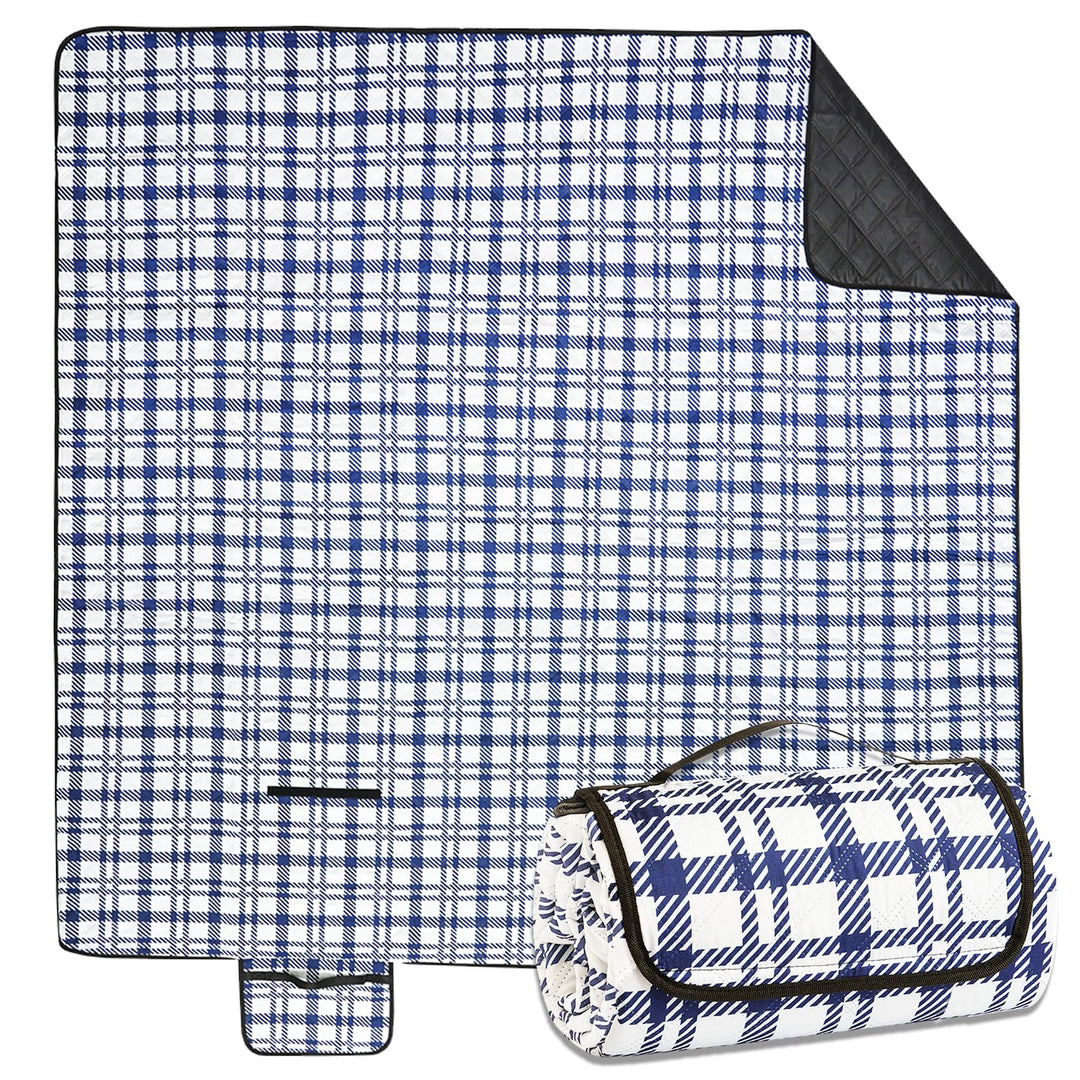 Picknickdecke 200x200 cm - Stranddecke XXL, wasserdicht & isoliert Campingdecke, atmungsaktiv und we