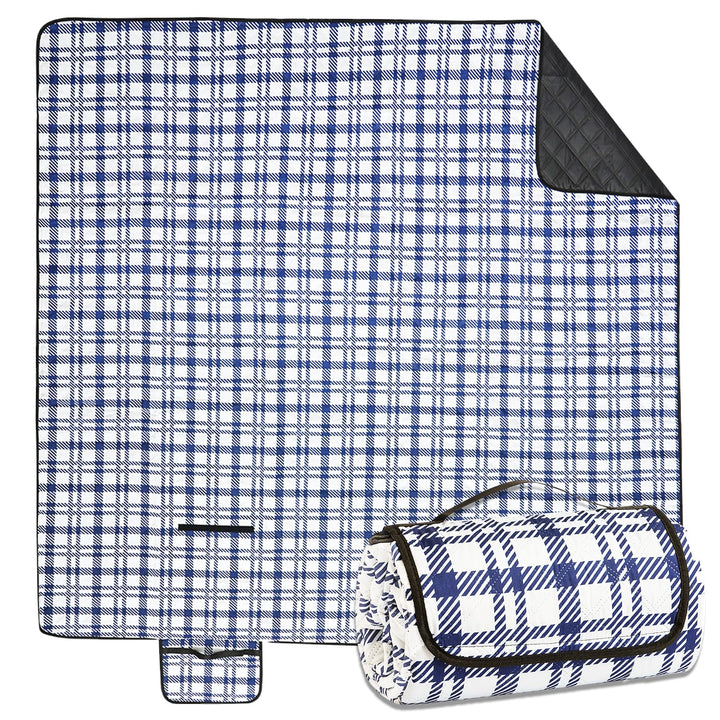 Picknickdecke 200x200 cm - Stranddecke XXL, wasserdicht & isoliert Campingdecke, atmungsaktiv und we