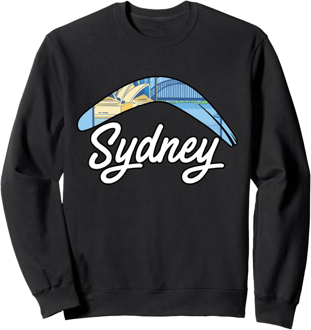 Sydney Graphic Bumerang Werfer Bumerang Spieler Sport Sweatshirt