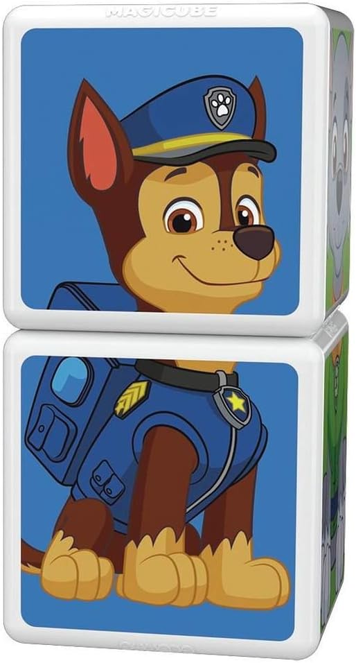 Geomag MagiCube PAW PATROL 077 Chase, Skye and Rocky - 3 Magnetwürfel für Konstruktionen, mehrfarbig
