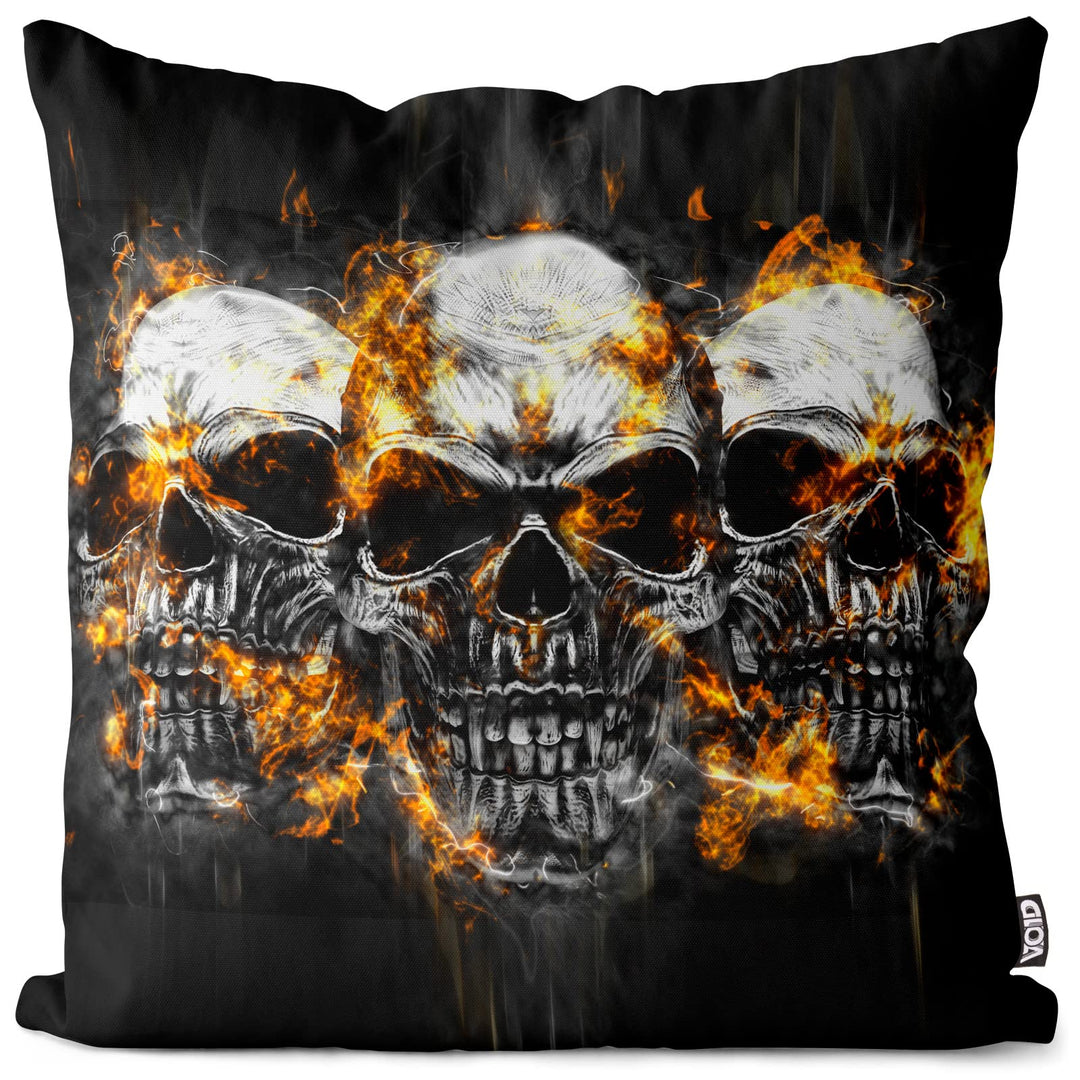 VOID Totenköpfe Hard Rock Kissenbezug Kissenhülle Sofakissen Kissen Deko Outdoor-Kissen Dekokissen,