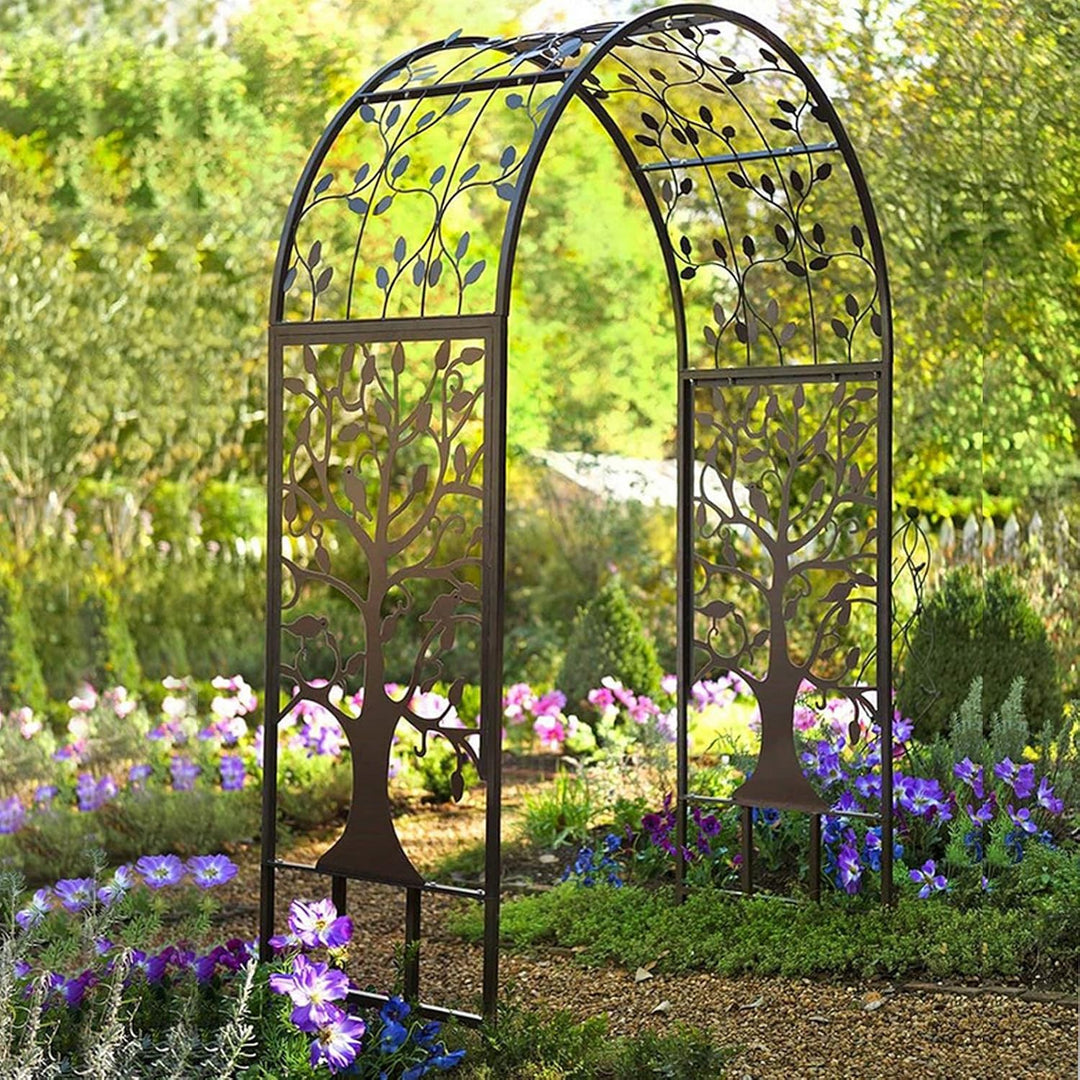 Rankbogen Rosen, Metall Rosenbogen, für Blumen Pflanzen Patio Bogen für zeremonielle Dekoration Hoch