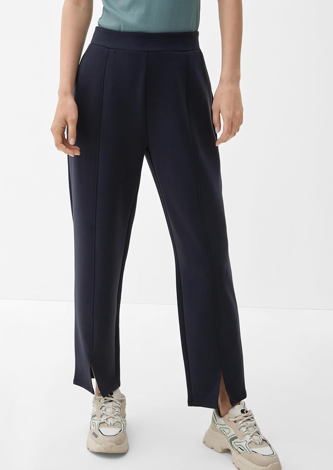 s.Oliver Damen Hose lang 38 Blau 5959, 38 Blau 5959