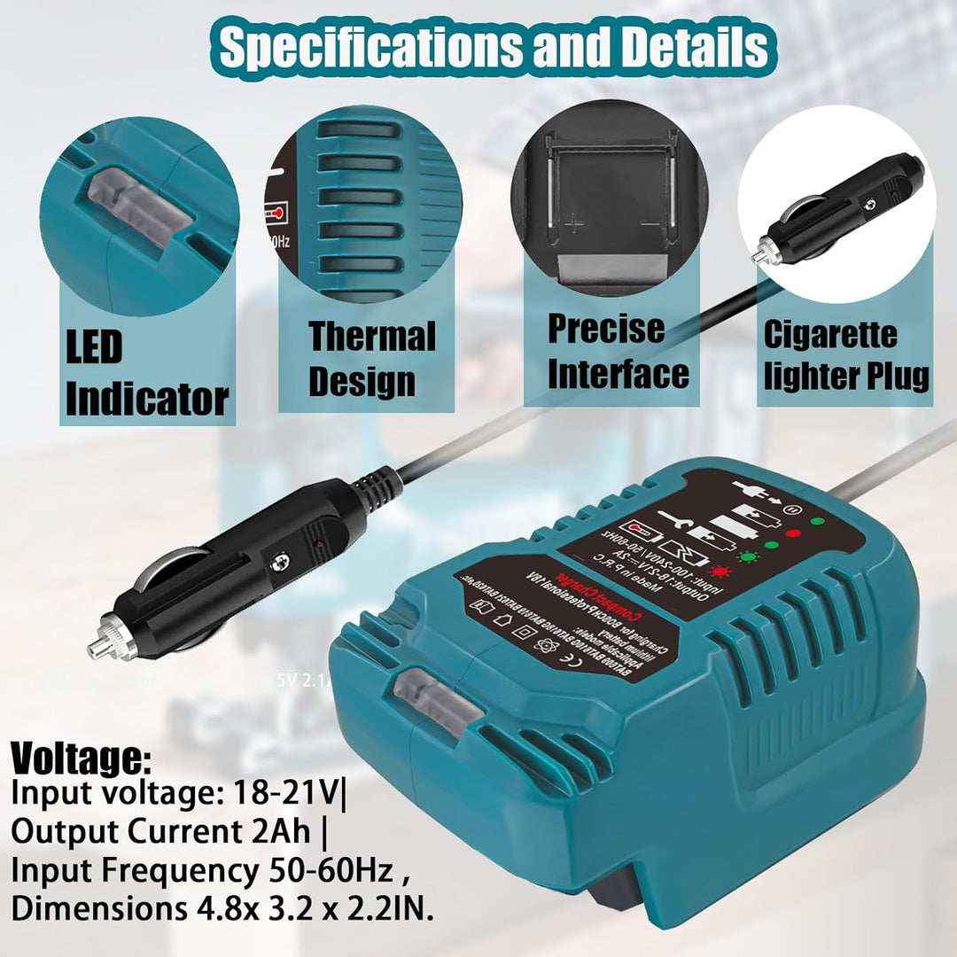 für Maikta BL1830 BL1840 BL1850 BL1860 BL1840B BL1820 BL1815 Ersatz für Makita 18V Li-Ion Nickel-Met