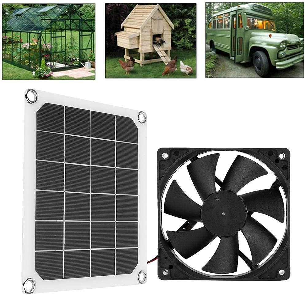 Solarpanel-Abluftventilator, Wasserdichter IP65-Solar-Abluftventilator für den Aussenbereich, Tragba