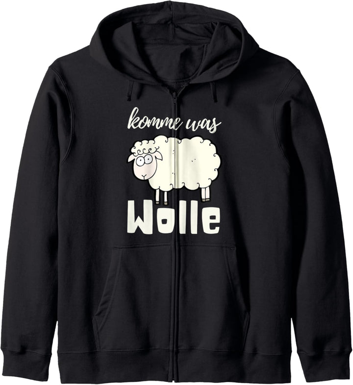 Komme Was Wolle Süsses Schaf Geschenk Wollknoll Nähen Häkeln Kapuzenjacke