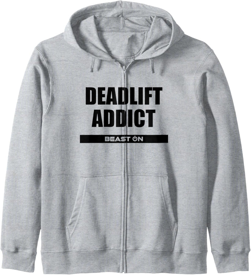 Deadlift Addict Fitness Gym Motivation Spruch Deadlift Sucht Kapuzenjacke