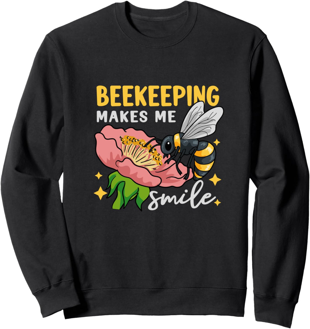 Imkerei bringt mich zum Lächeln Honig Wildlife Biene Sweatshirt