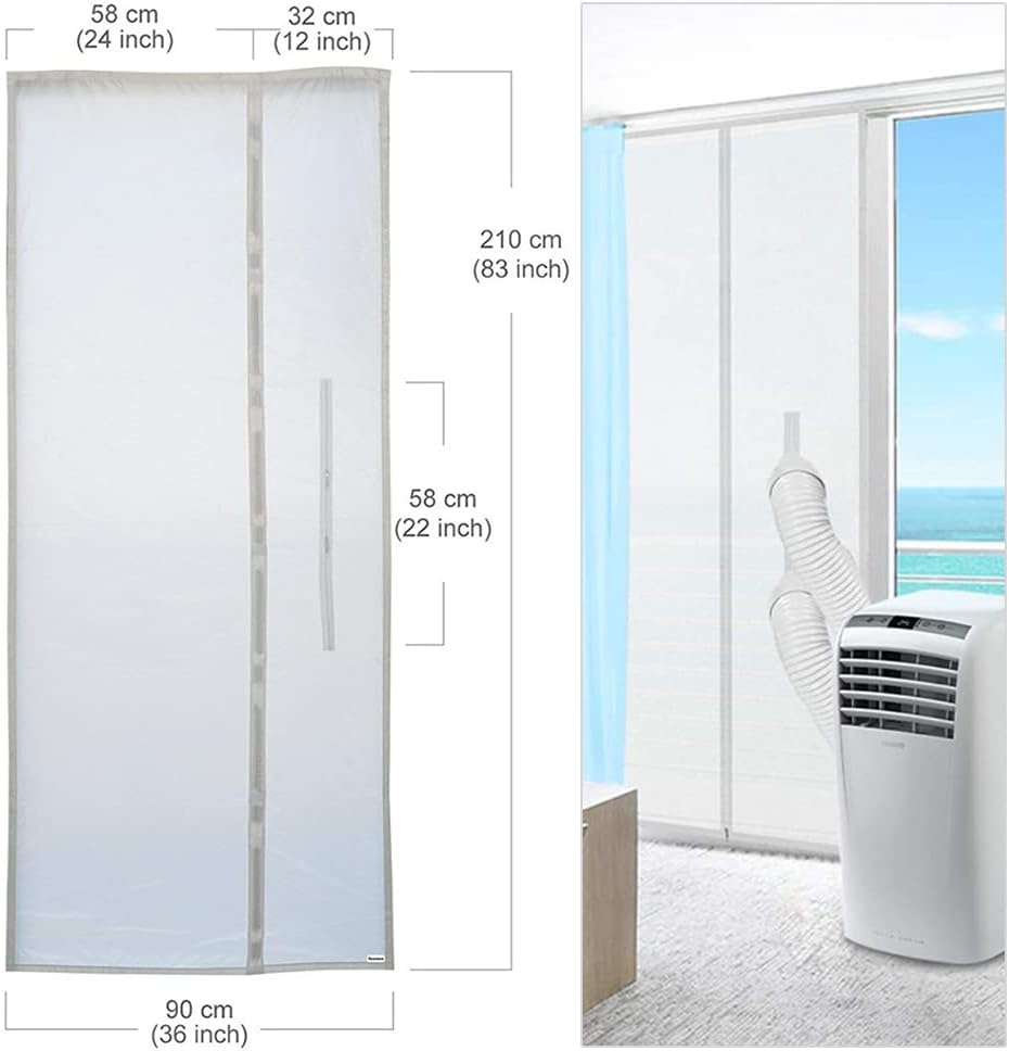 90x210CM Türabdichtung für Mobile Klimageräte, Klimaanlagen, Wäschetrockner, Ablufttrockner, Hot Air