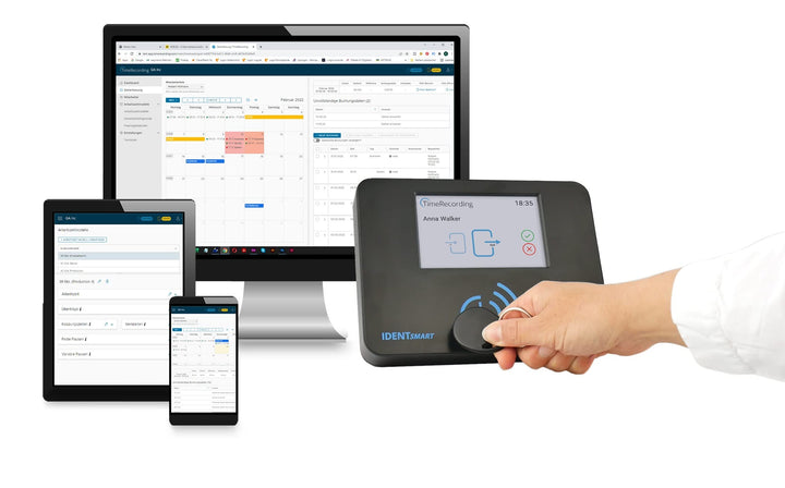 Komplettsystem zur effektiven Zeiterfassung mit Token (Schlüsselanhänger) inkl. Webinterface, entwic