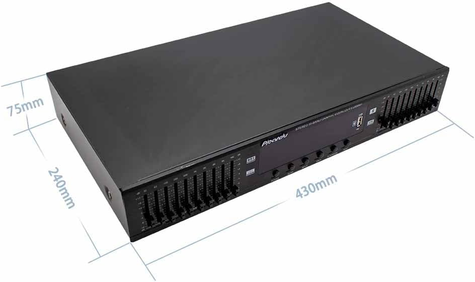 220 V Hifi Digital Hd Stereo Vorverstärker Equalizer Eingebauter Usb Bluetooth Home Stage Equalizer