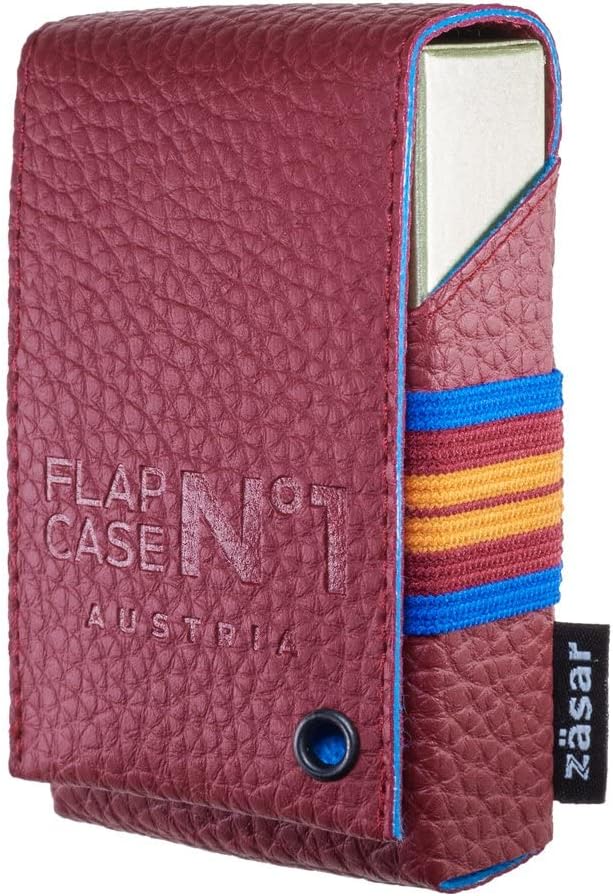 FLAPCASE N°1 • RUGBY • Designer Zigarettenetui, Made in Austria, Gummiband, Leder vegan Zigarettenbo