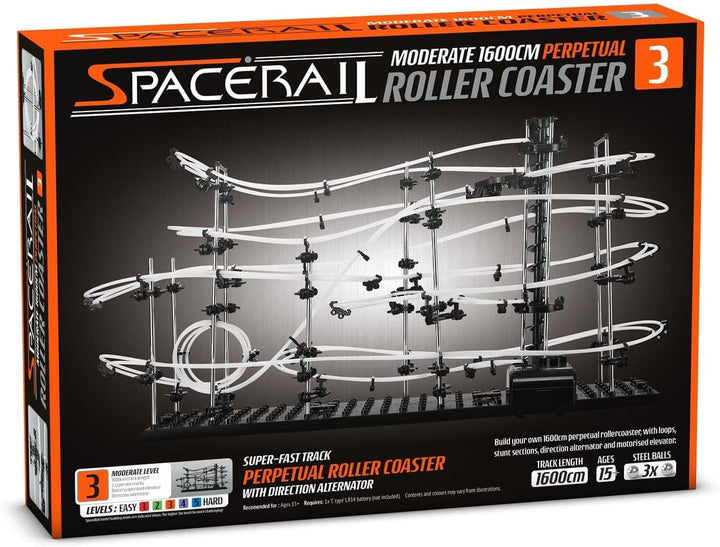 CKB Ltd SpaceRail Level 3 Kugelbahn Murmelbahn Konstruktionsspielzeug Marble Run Set Selbstbau kit I