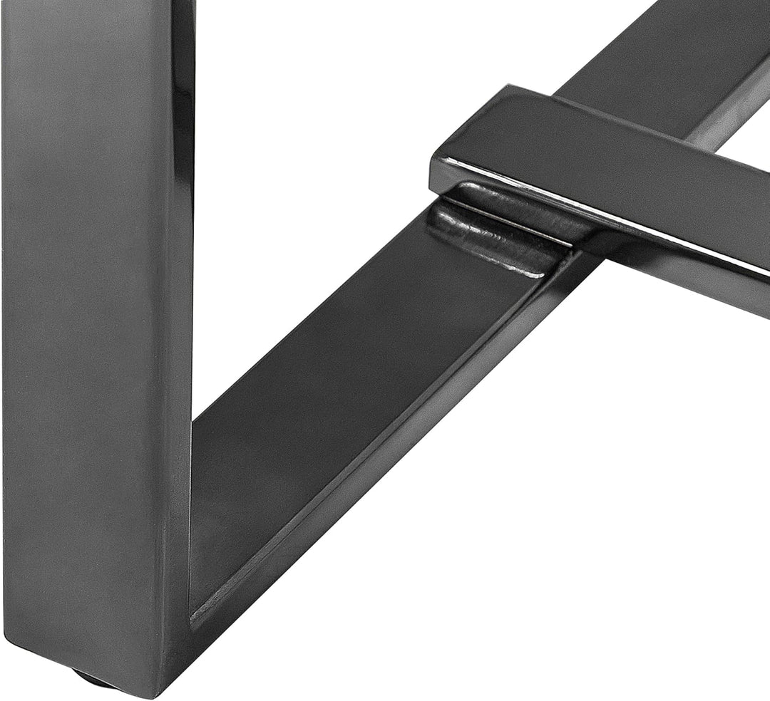 Schmaler Konsolentisch mit Marmor Optik weiss Metallgestell silber Glamour Plano