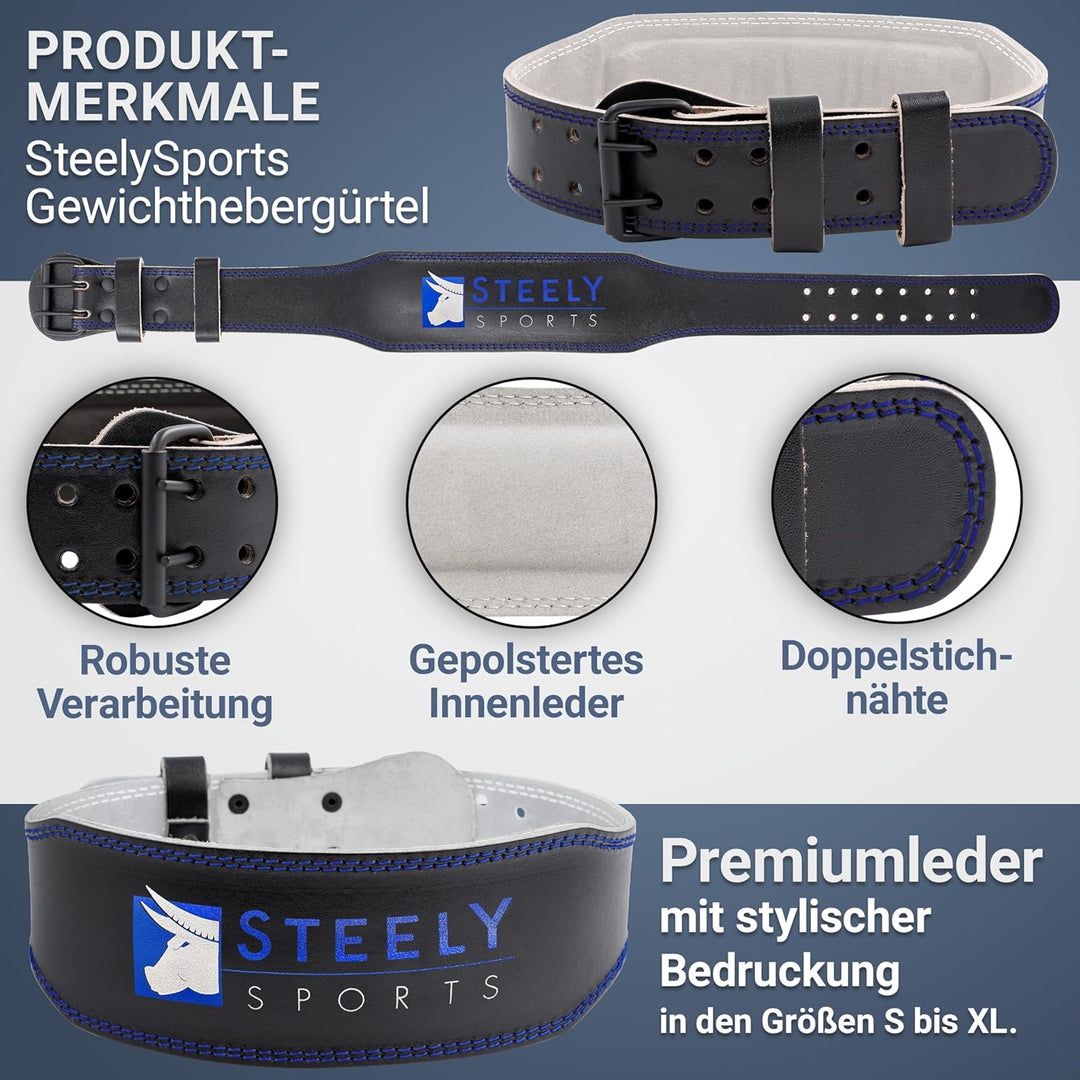 Herren Gewichthebergürtel Leder/Trainingsgürtel (Krafttraining Bodybuilding Gürtel, Gurt Gewichthebe
