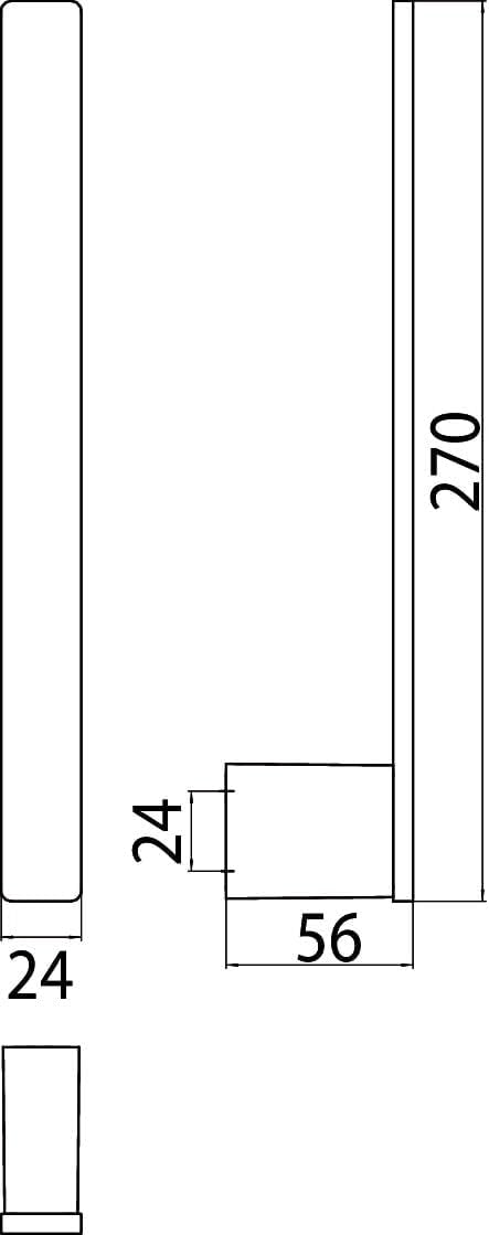 Emco Loft Reservepapierhalter für Toilettenpapier, hochwertiger Toilettenpapierhalter zur Wandmontag