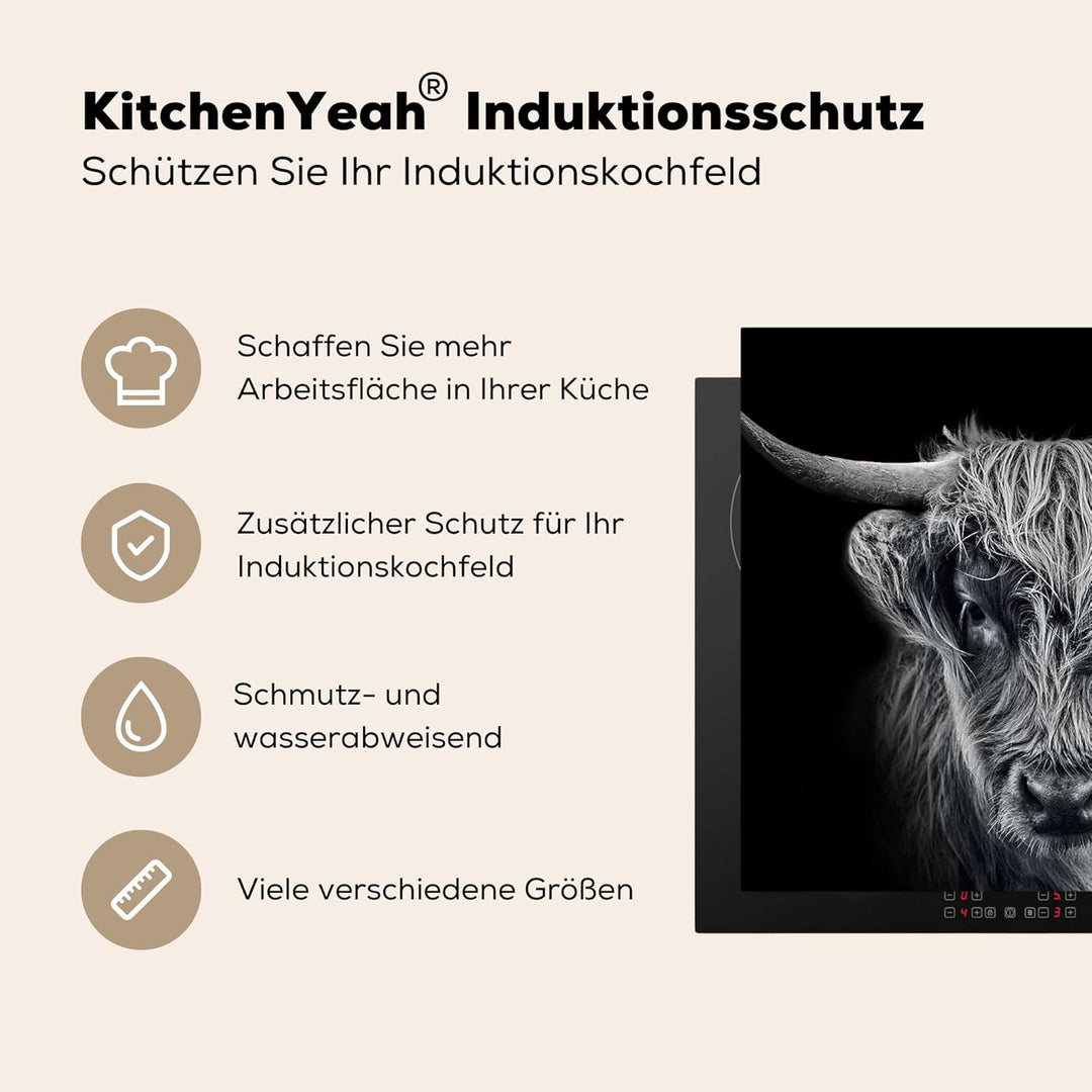 KitchenYeah© Herdabdeckplatte Einteilig Abdeckplatten Cerankochfeld Abdeckung Ceranfeld Herdplattena