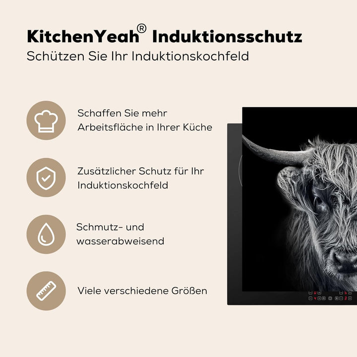 KitchenYeah© Herdabdeckplatte Einteilig Abdeckplatten Cerankochfeld Abdeckung Ceranfeld Herdplattena