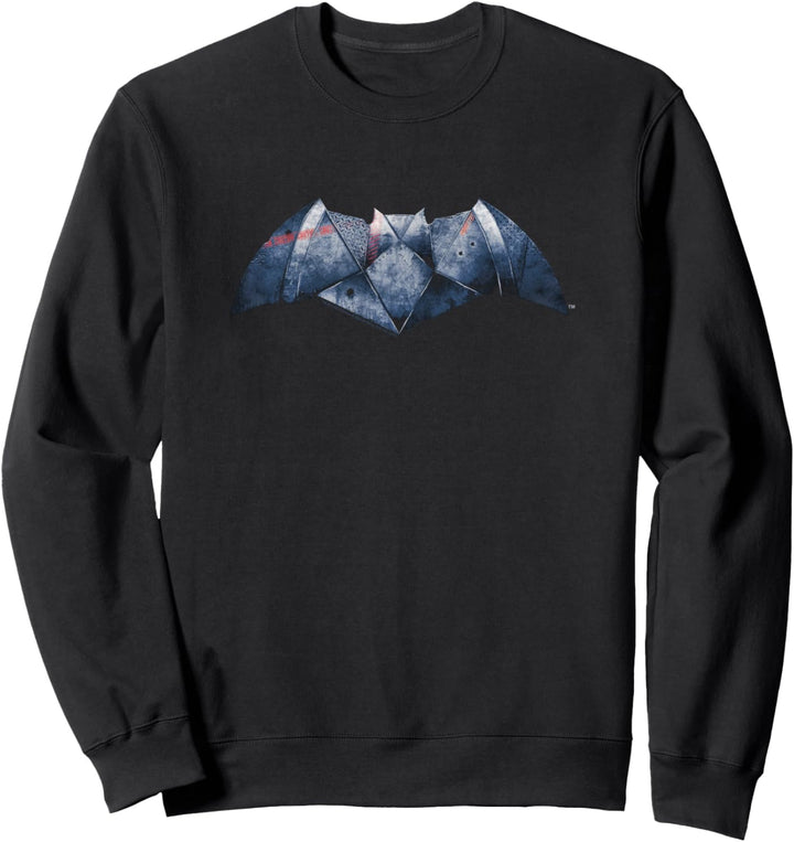 Batman v Superman Plated Bat Logo Sweatshirt