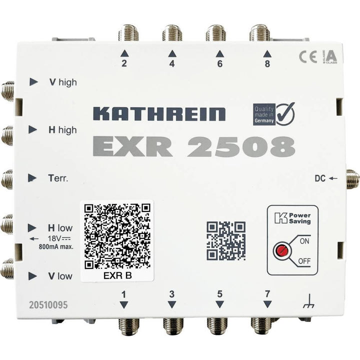 Kathrein EXR 2508 Satelliten-ZF-Vertzeilsystem Multischalter (1 Satellit, 8 Teilnehmeranschlüsse, Kl