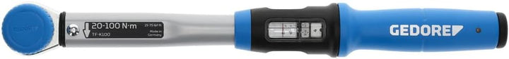 Drehmomentschlüssel TF-K100 1/2 Zoll 20-100 Nm GEDORE 1/2 Zoll 20 - 100 Nm, 1/2 Zoll 20 - 100 Nm