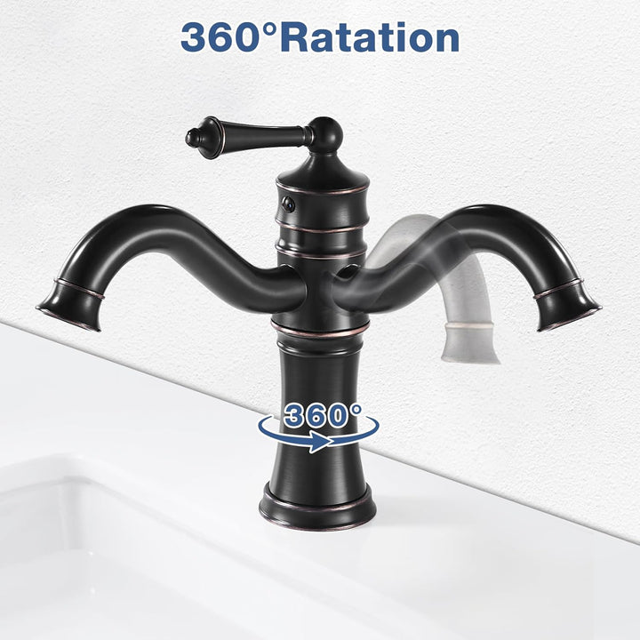Wasserhahn Bad Schwarz, Waschtischarmatur Antik, Waschbecken Armaturen Mischbatterie, Armatur Badezi