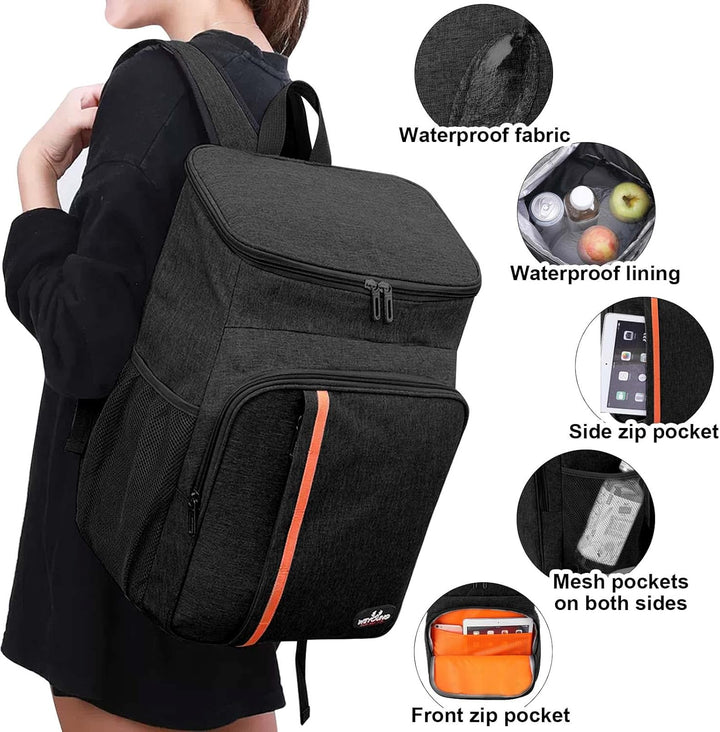 23L Picknickrucksäcke Gross Kühlrucksack Isoliert Kühltasche Outdoor Picknicktasche Thermo Rucksack