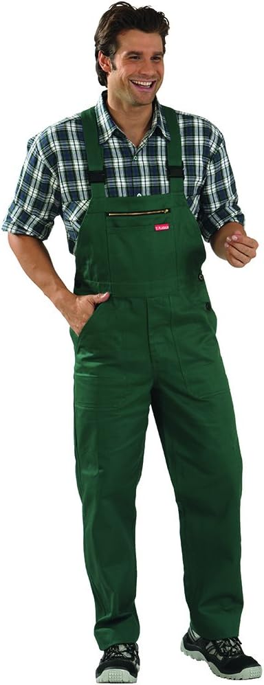 Planam Grösse 48 Herren BW 290 Latzhose mittelgrün Modell 0124, 48