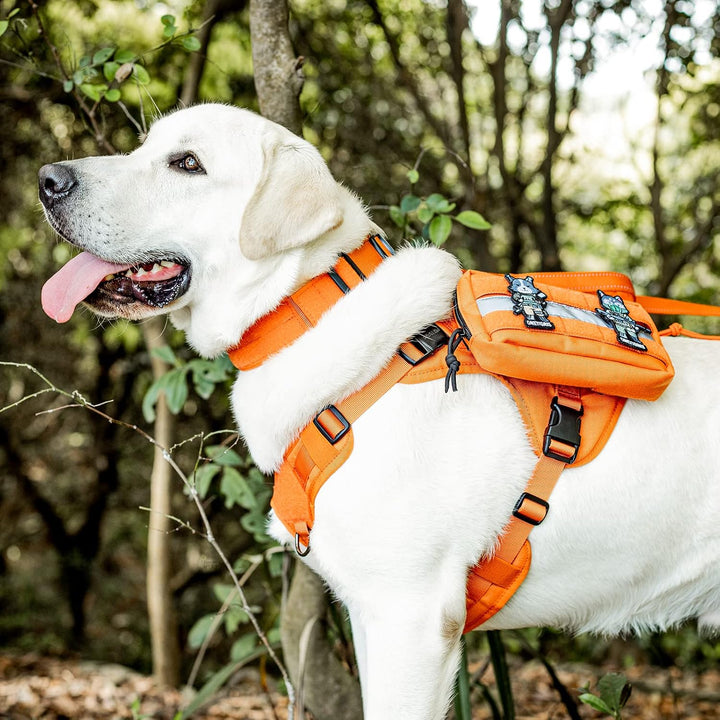 OneTigris Futterbeutel für Hunde 2 Stück, Grosser Weltraum-MOLLE Futterbeutel Hundetraining mit Refl