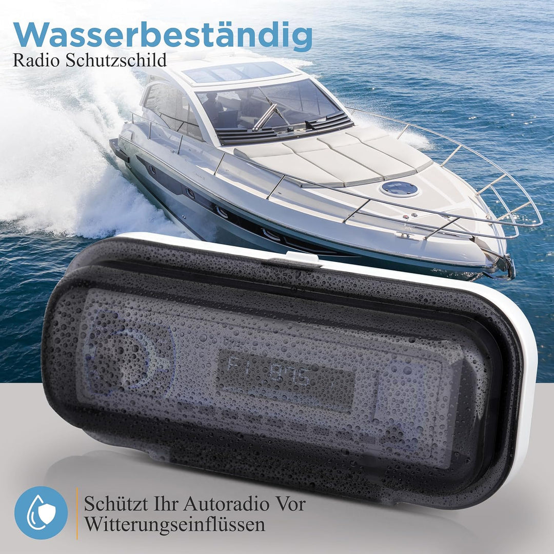 Pyle wetterfeste Radio Schild weiss, weiss