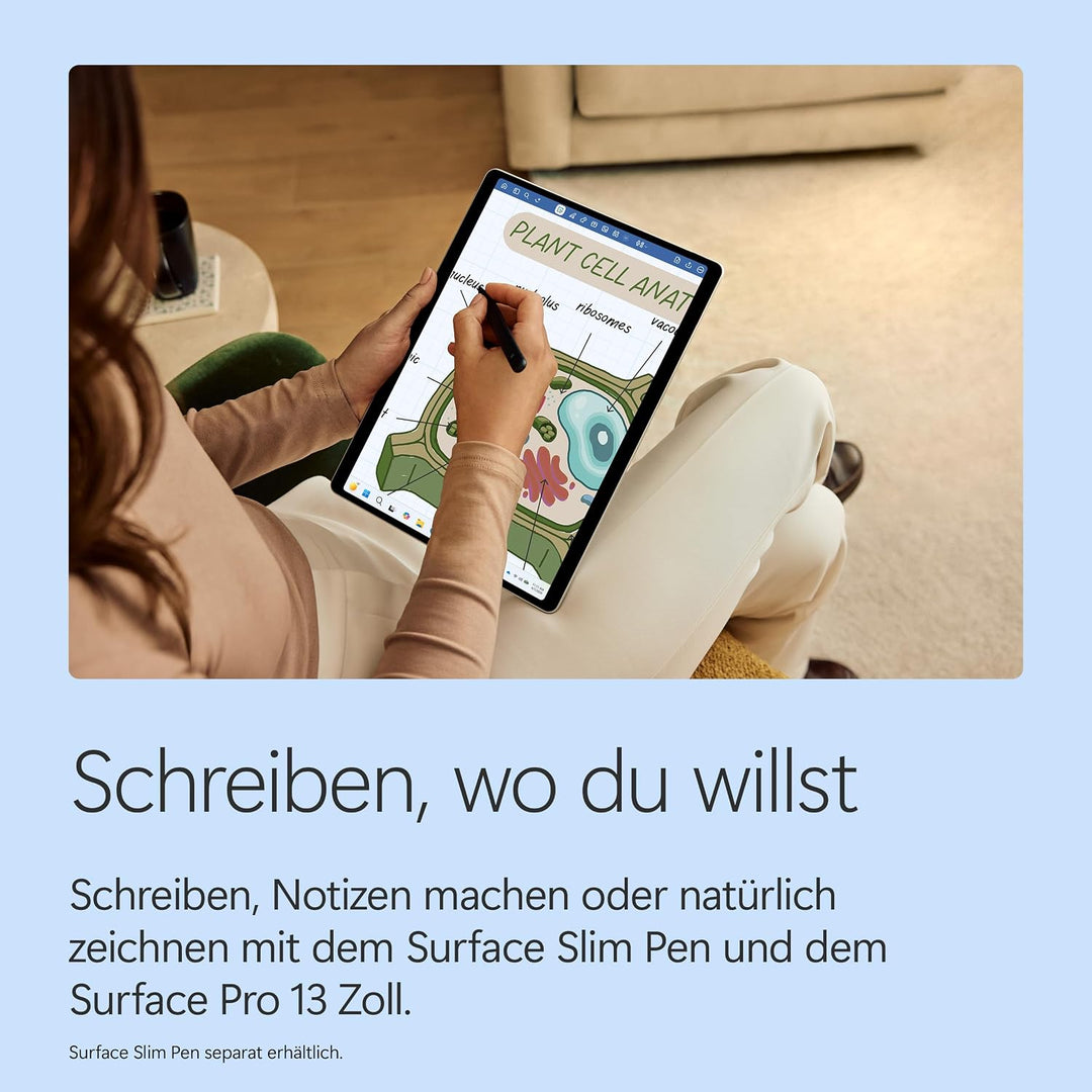 Microsoft Surface Pro | 13" OLED | Snapdragon® X2 Elite (12 Kerne) | 16GB RAM | 512GB SSD | Schwarz