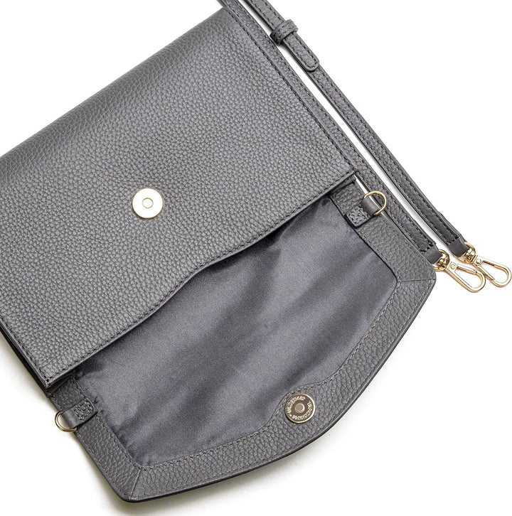 Lazarotti Bologna Leder Handtasche Damen | abnehm- & längenverstellbarer Schulterriemen | mittelgros