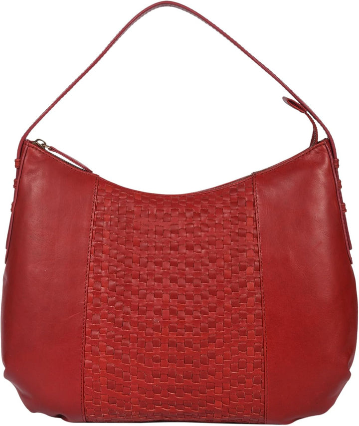 Benthill Schultertasche Damen Echt Leder | Henkeltasche aus hochwertigem Rindsleder | Kleine Vintage