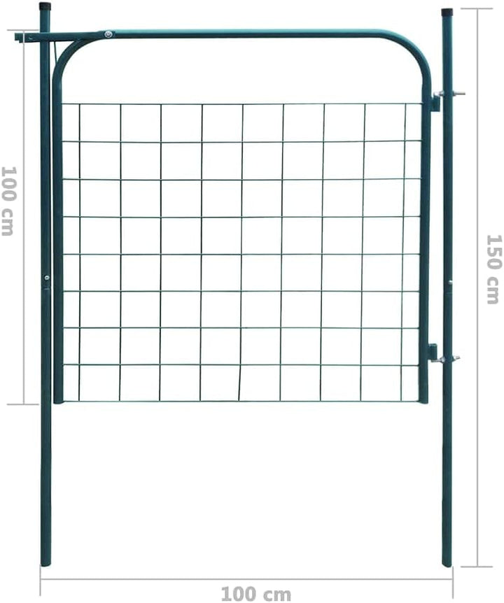 vidaXL Gartentor 100x100 cm Metalltor Zauntor Gartentür Pforte Hoftor Garten Anthrazit, Anthrazit