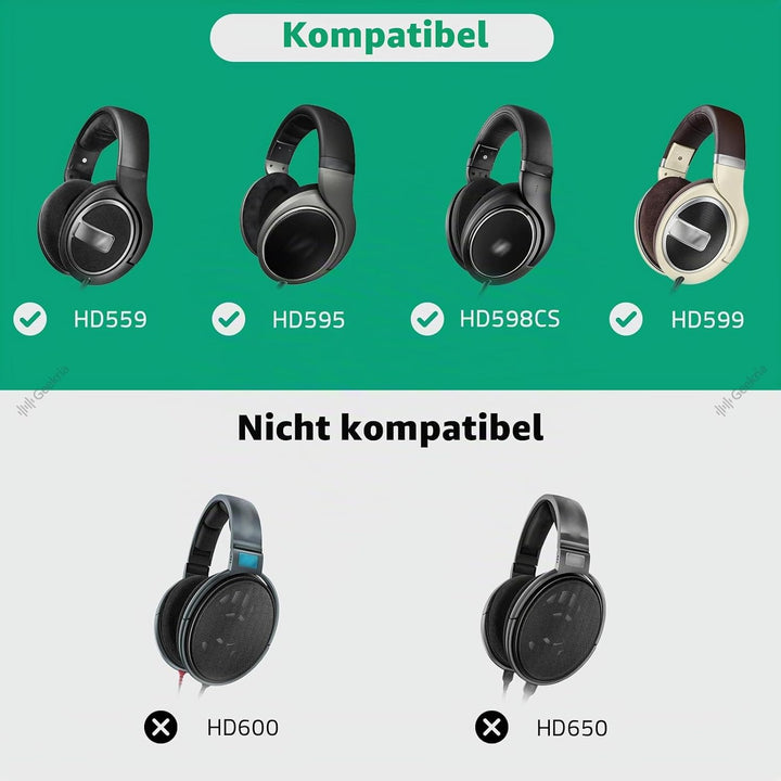 Geekria Tasche Kopfhörer für HD 599, HD 598 SE, HD 595, Sennheiser HD 559, HD 558, HD 555, HD 518, H