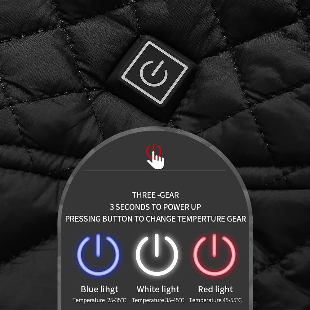 Oneshlee Heizweste Damen, Wärmeweste Elektrisch, Heizjacke Usb, Weste Mit Heizung, Warme Weste Behei