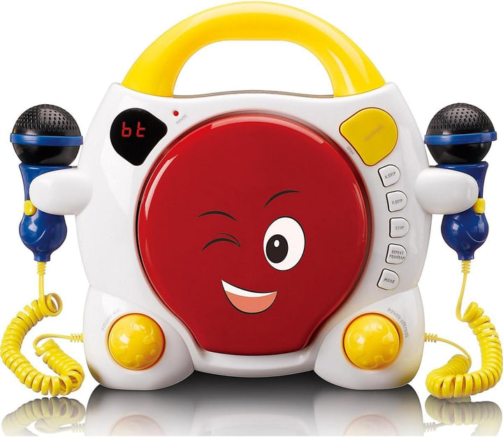 Lenco KCD-011 CD-Player Sing Along für Kinder - Bluetooth 5.0 - Antishock - LED-Display - Titelspeic