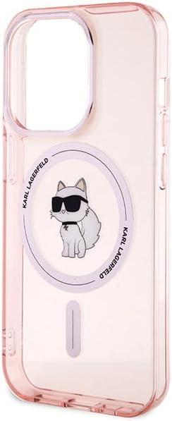 Karl Lagerfeld KLHMP15LHFCCNOP Hülle für iPhone 15 Pro 6.1" Rosa hardcase IML Choupette