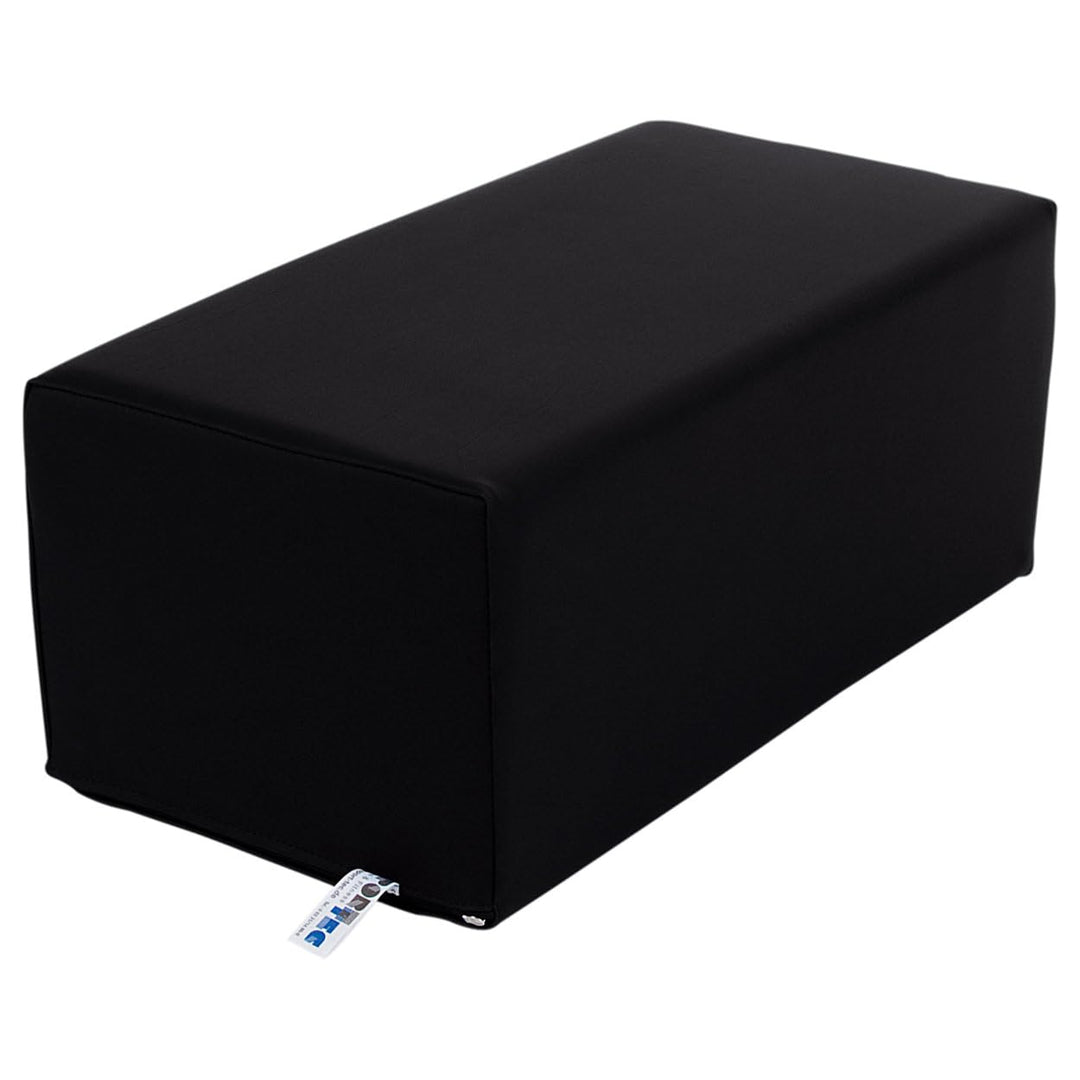 Sport-Tec Stufen-Lagerungskissen Stufenlagerungswürfel Lagerungswürfel 50x25x20 cm schwarz, schwarz
