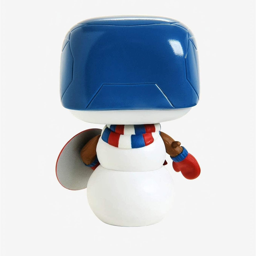 Funko Pop! Bobble Marvel: Holiday - Captain America - Vinyl-Sammelfigur - Geschenkidee - Offizielle