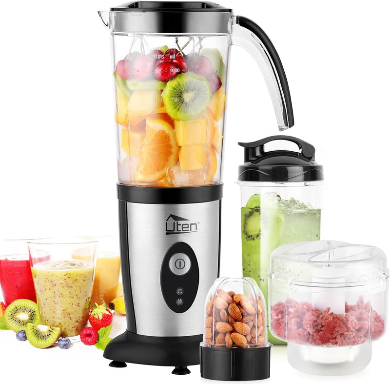 Uten Standmixer Mixer Smoothie Maker Multifunktion Entsafte Fleisch Zerkleinerer Ice Crusher Elektri