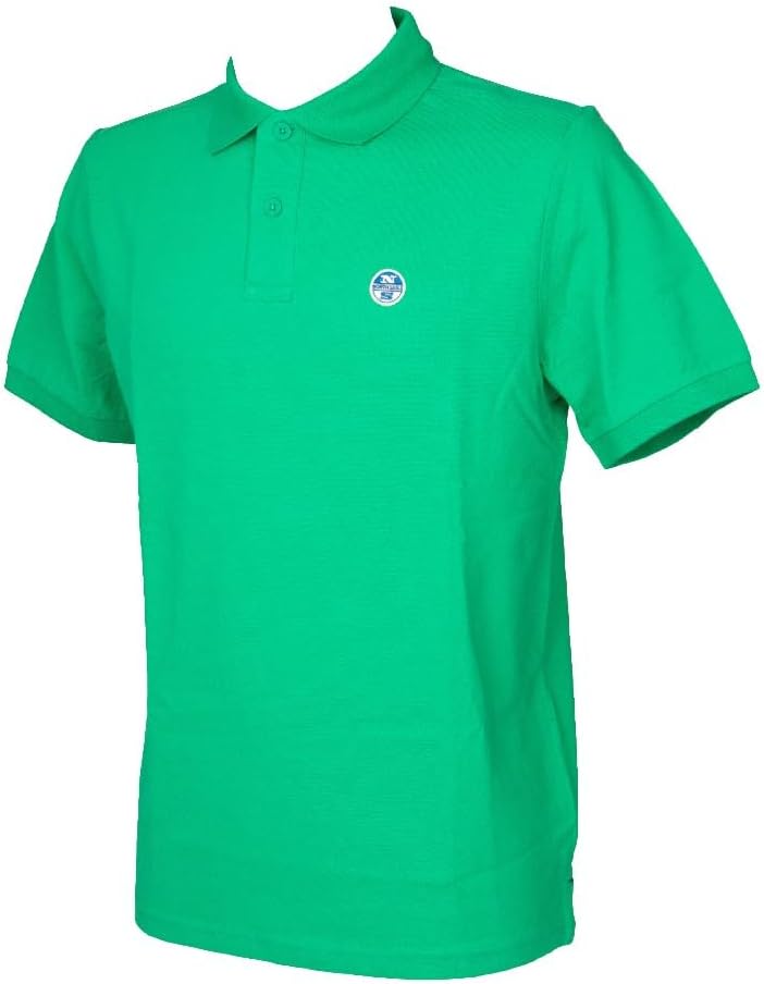 NORTH SAILS Herren Ss Polo W/Logo Polohemd (1er Pack) S 0412 Garden Green, S 0412 Garden Green